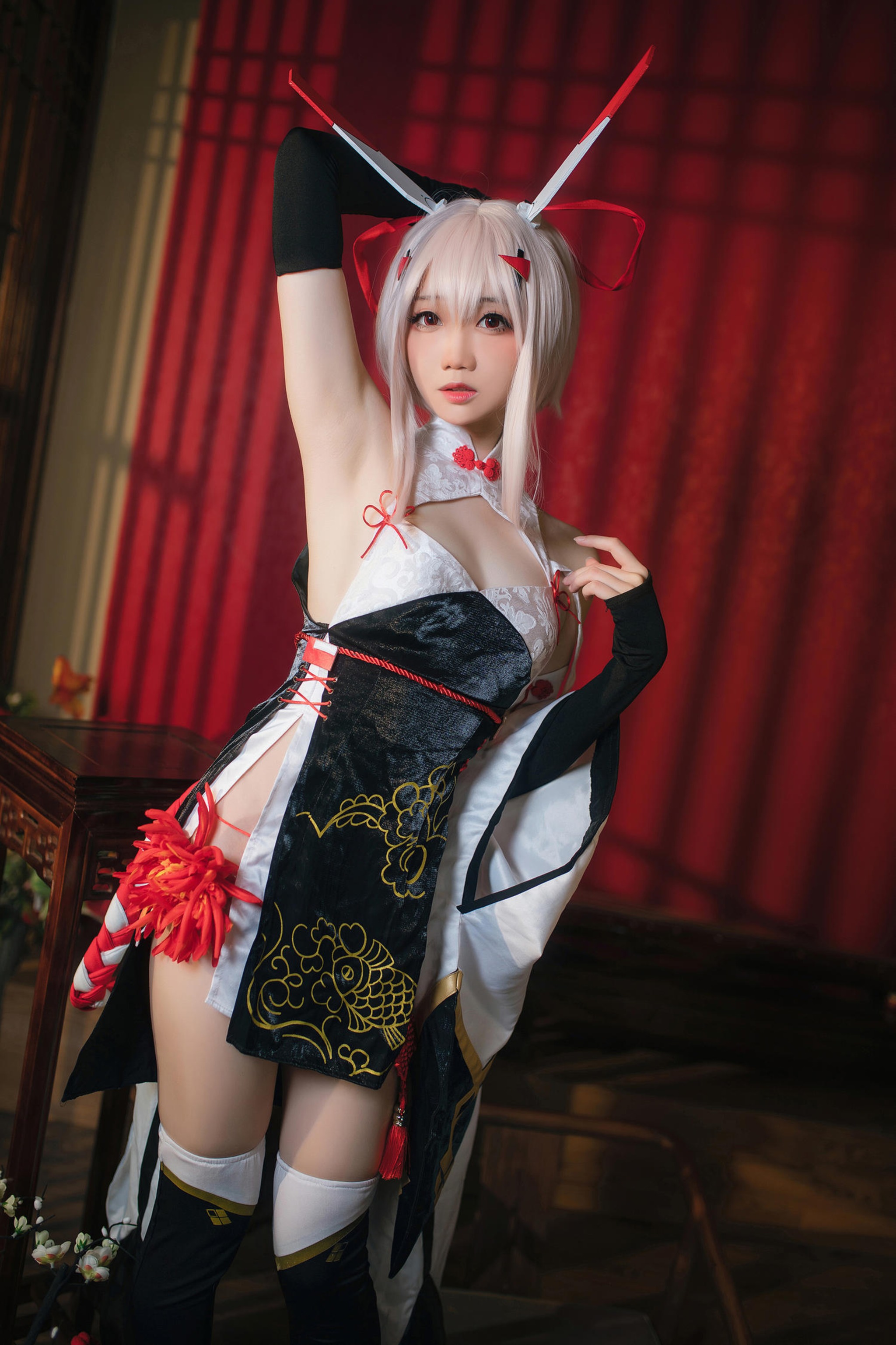 图片[1]-焖焖碳 – NO.046 碧蓝航线 绫波旗袍[25P]-XikXak
